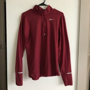 Maroon Nike dri-fit quarter zip